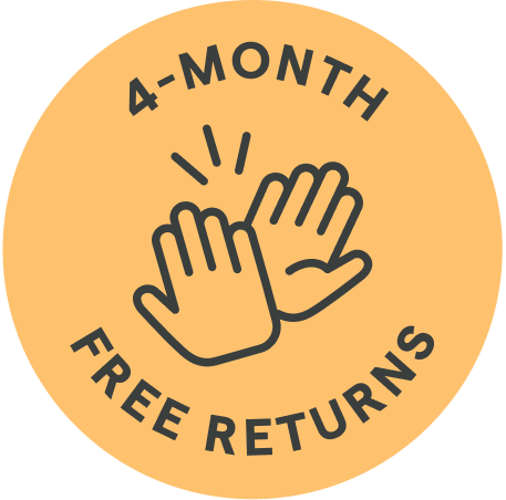 Satisfaction in 4 months or your money back